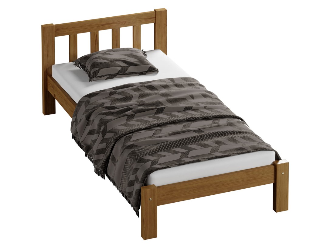 Łóżko sosnowe Ofelia 90x200 dąb