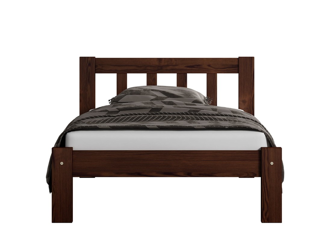 Łóżko sosnowe Ofelia 90x200 orzech