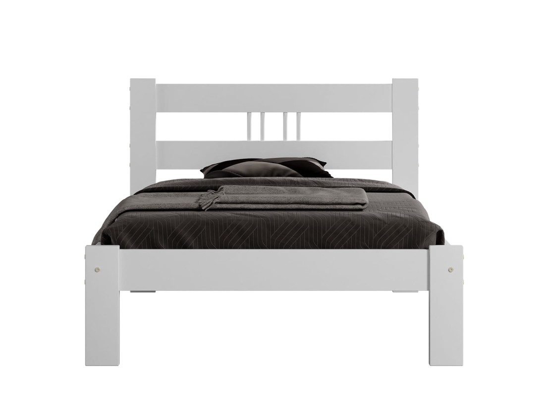 Łóżko sosnowe Nikola 90x200 białe