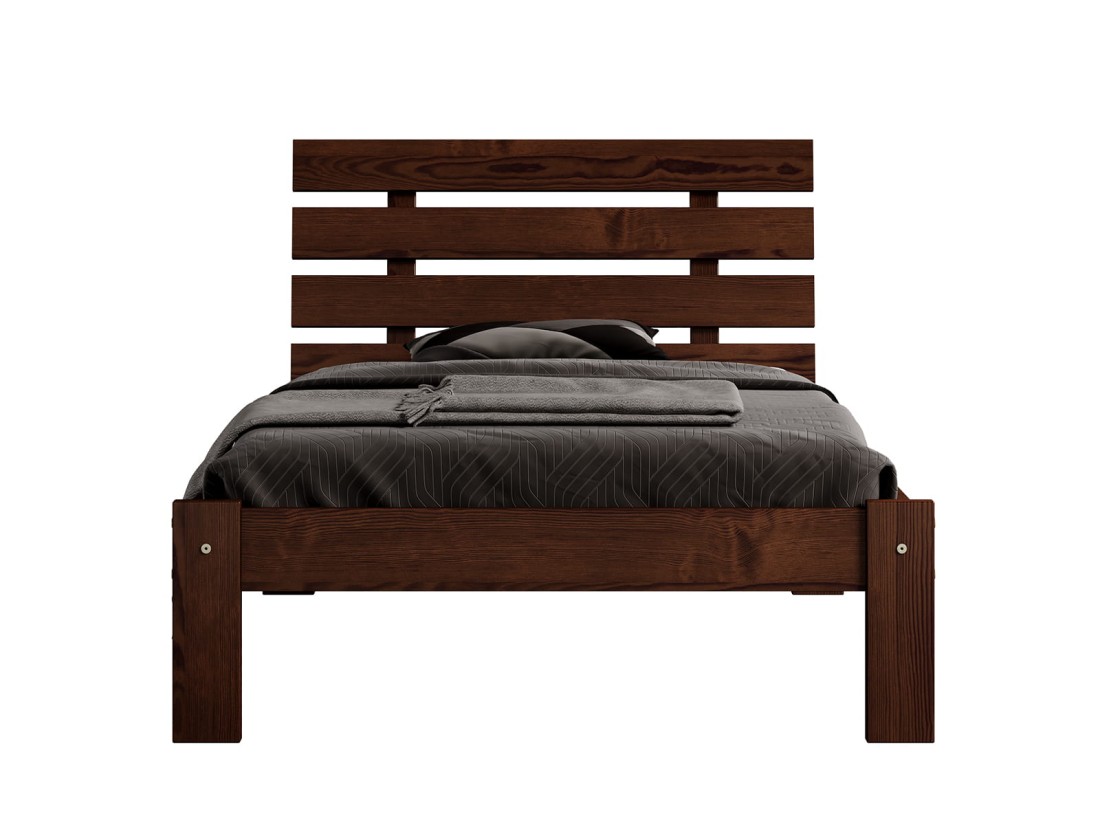 Łóżko sosnowe Klara 90x200 orzech