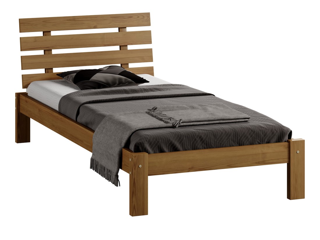 Łóżko sosnowe Klara 90x200 dąb