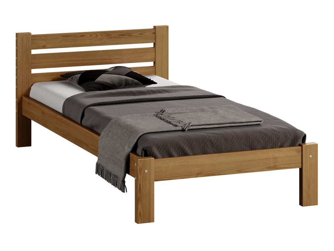 Łóżko sosnowe Azja 90x200 dąb