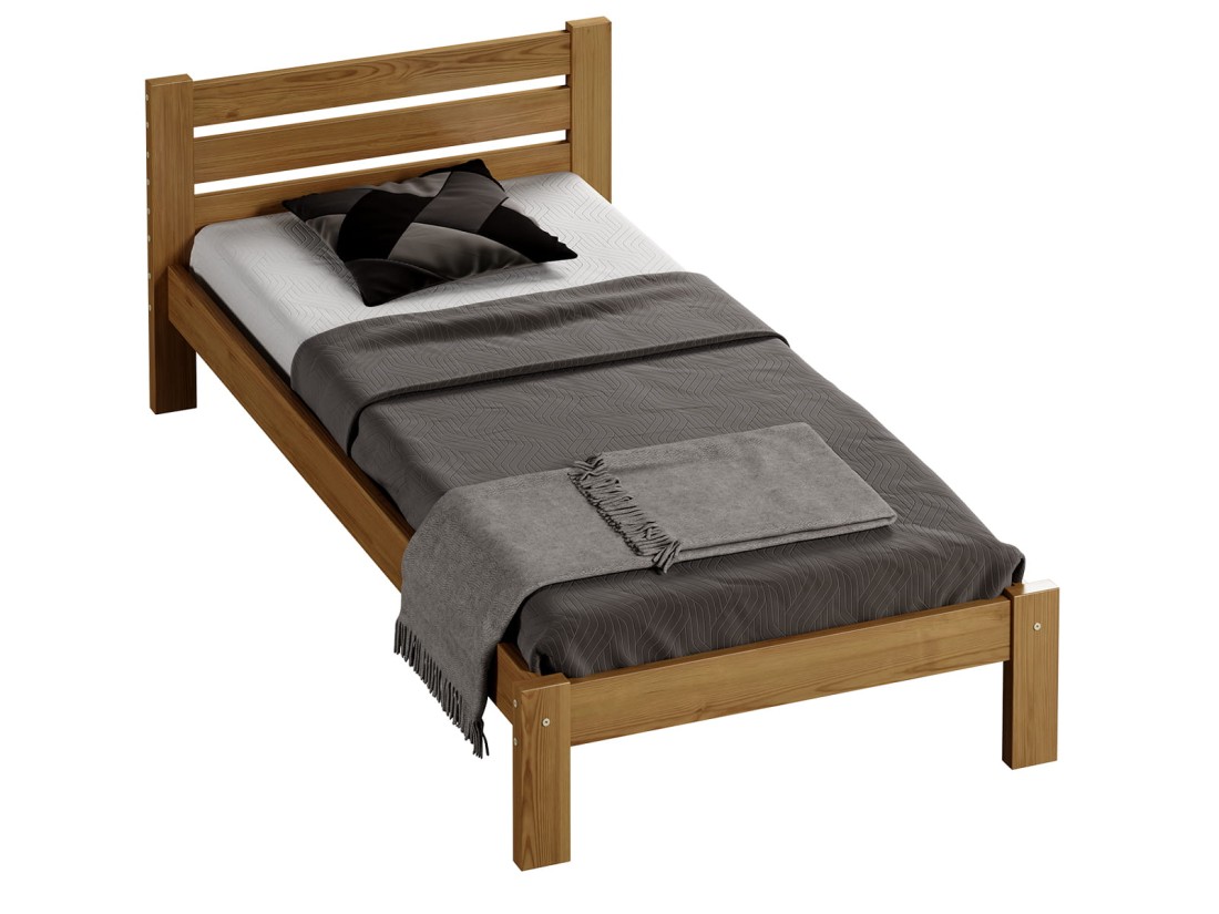 Łóżko sosnowe Azja 90x200 dąb