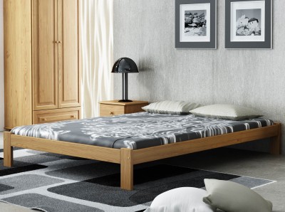 Łóżko drewniane Irys 140x200 Eko dąb