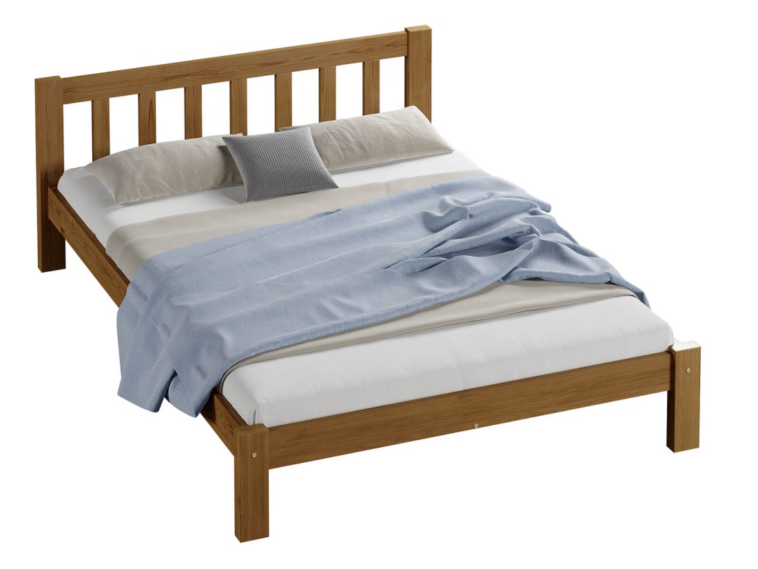 Łóżko sosnowe Ofelia 160x200 dąb