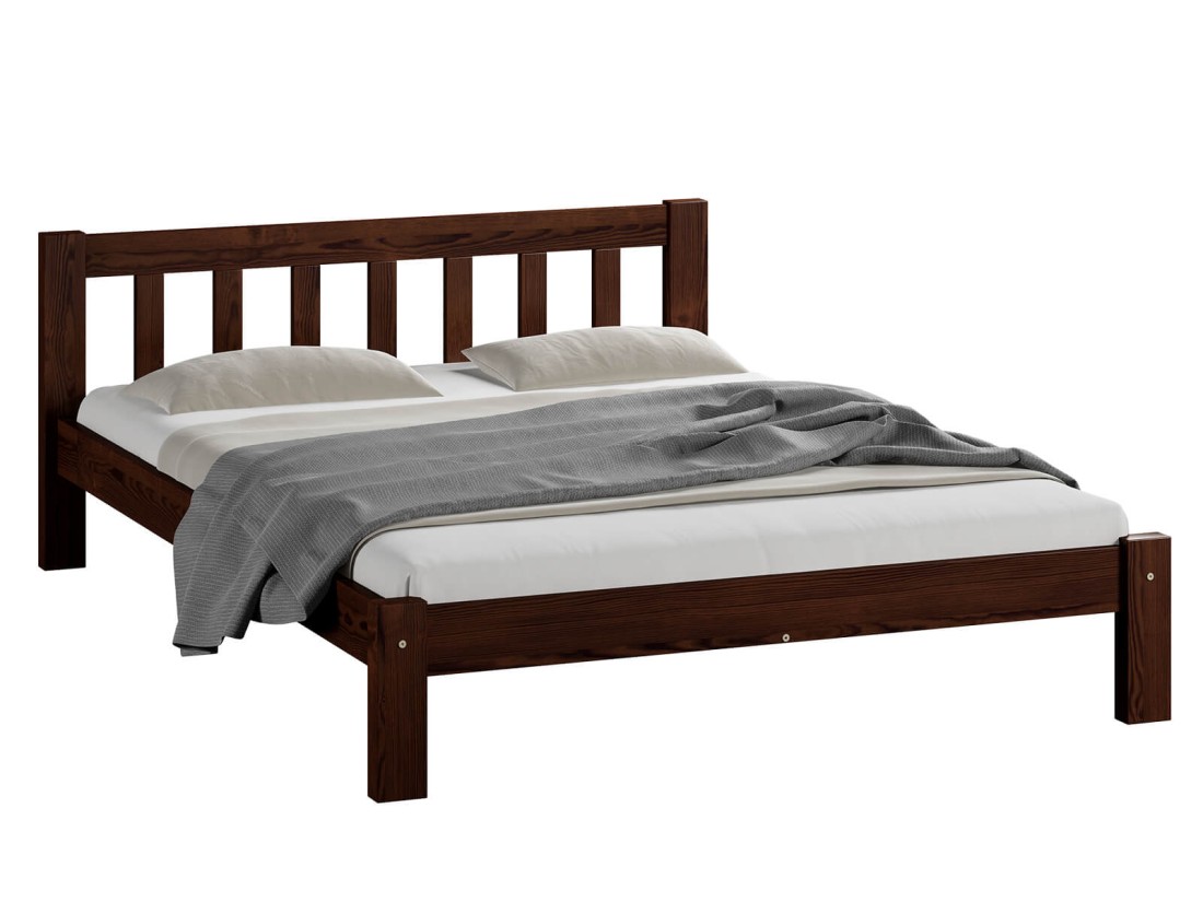 Łóżko sosnowe Ofelia 120x200 orzech