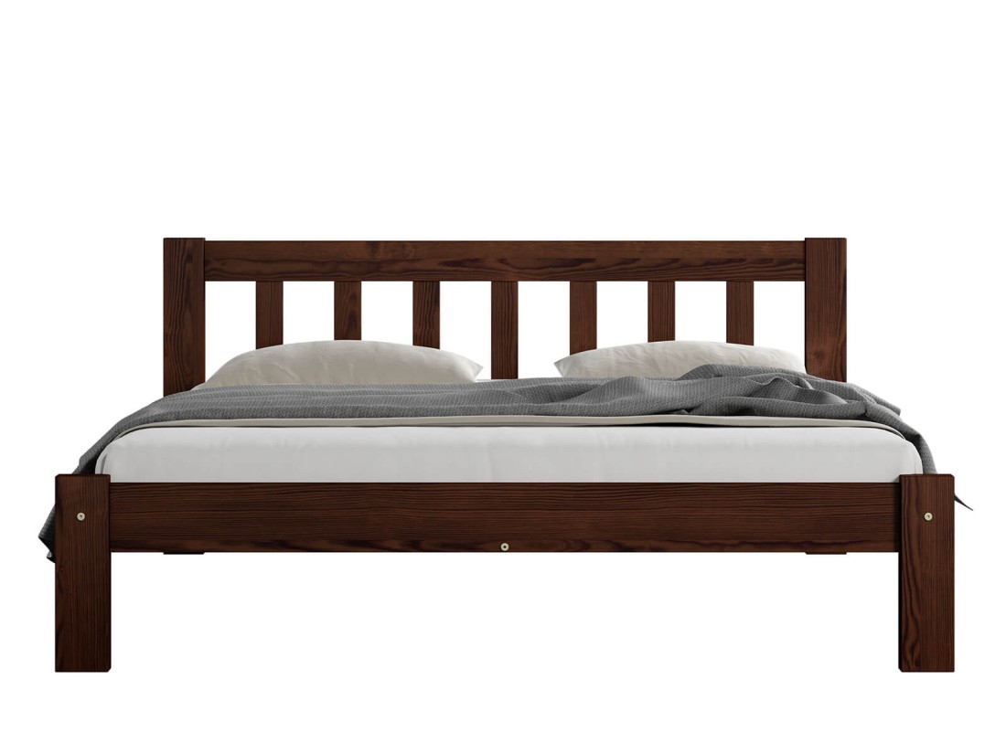 Łóżko sosnowe Ofelia 140x200 orzech