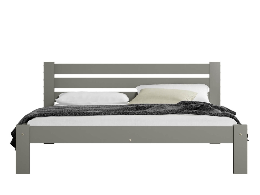 OUTLET - Łóżko sosnowe Azja 160x200 szare