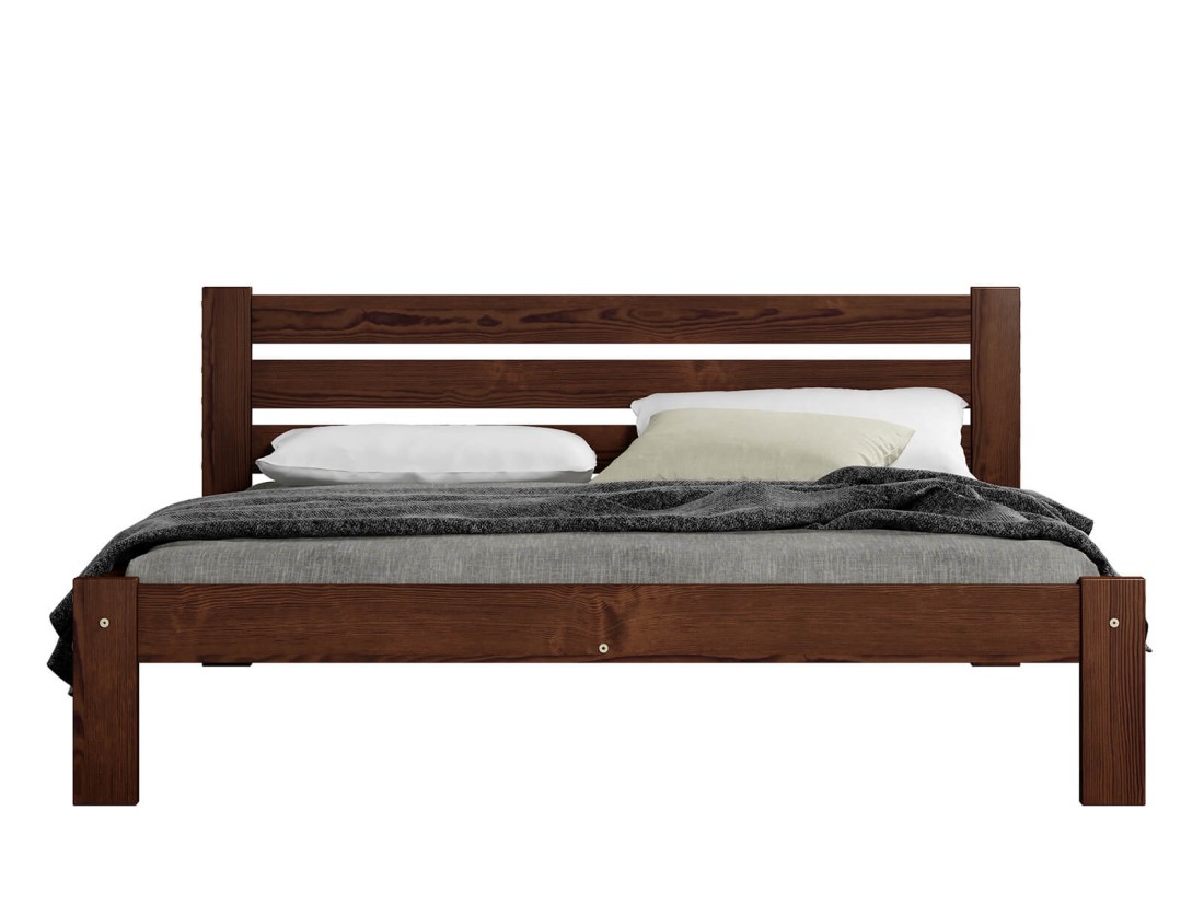 Łóżko sosnowe Azja 120x200 orzech