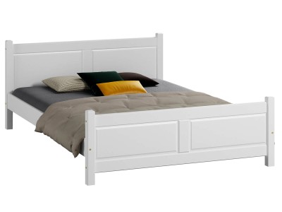 Łóżko drewniane Lena 160x200 z materacem piankowym