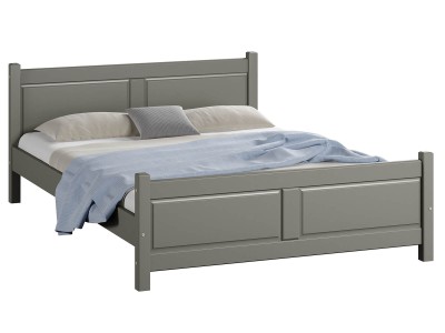 Łóżko drewniane Lena 160x200 szare