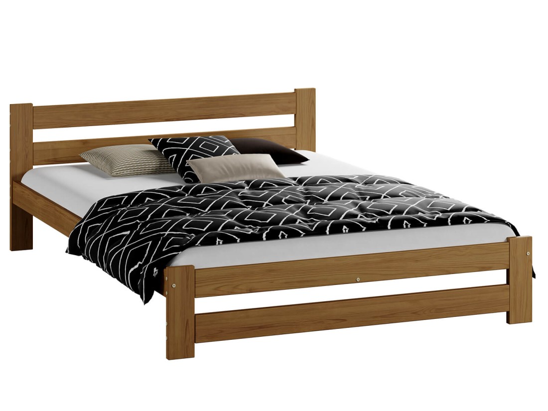 Łóżko drewniane Kada 120x200 eko dąb