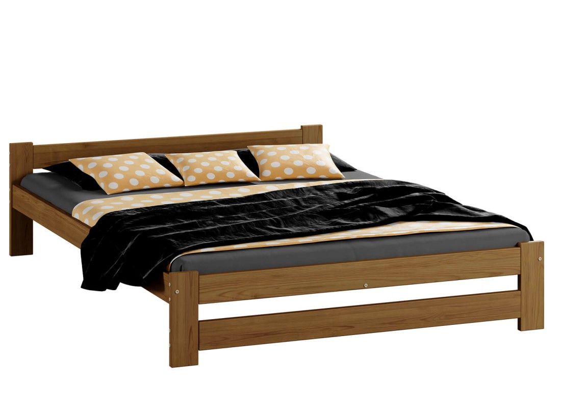 Łóżko drewniane Inter 120x200 eko dąb