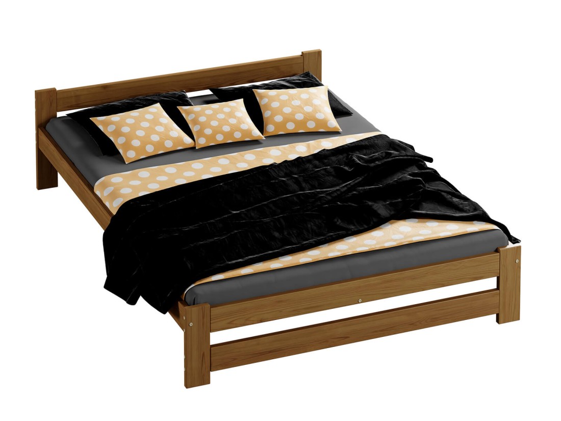 Łóżko drewniane Inter 120x200 eko dąb