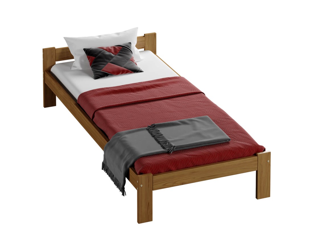 Łóżko drewniane Naba 90x200 dąb