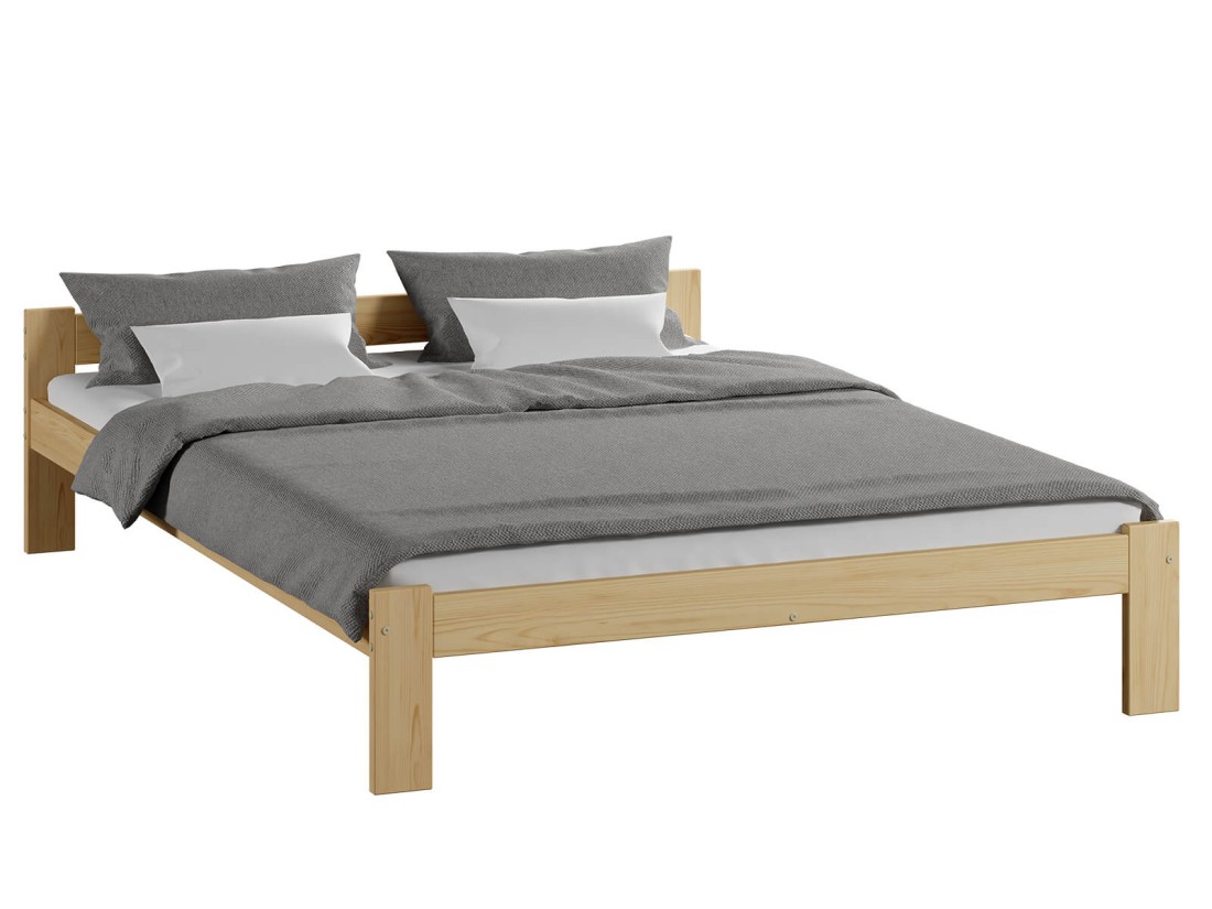 Łóżko drewniane Naba 180x200 nielakierowane