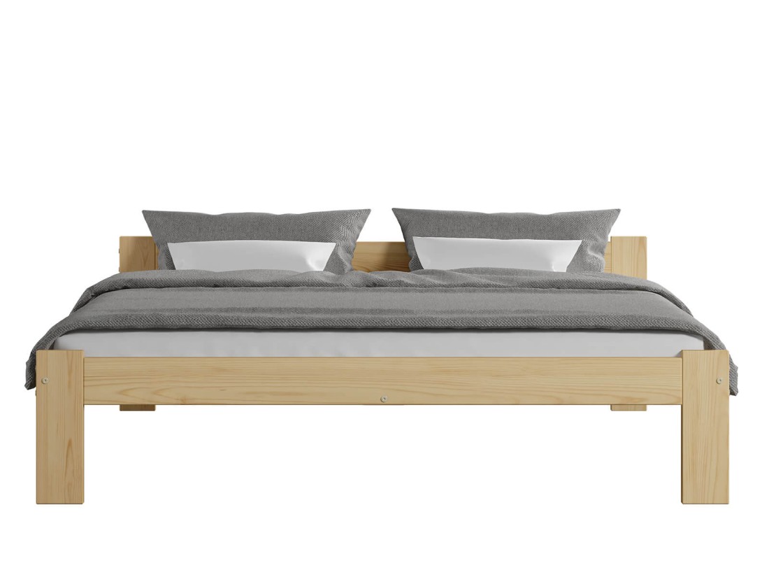 Łóżko drewniane Naba 180x200 nielakierowane