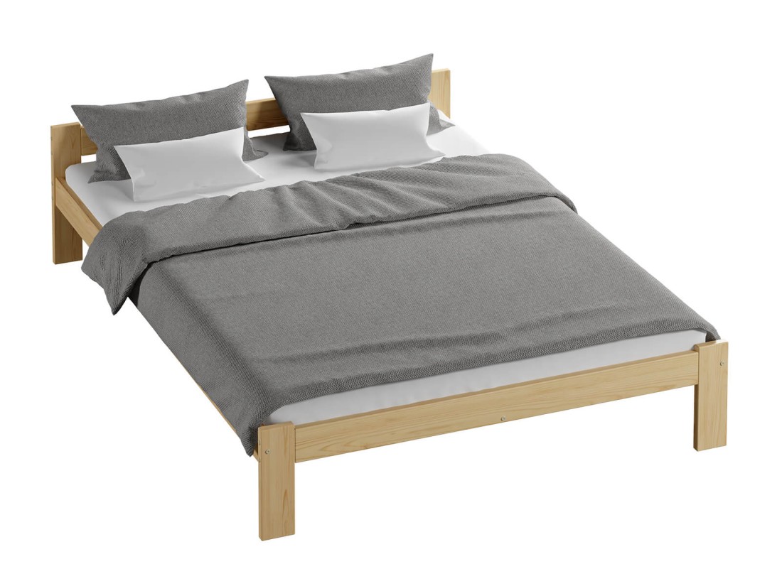 Łóżko drewniane Naba 180x200 nielakierowane