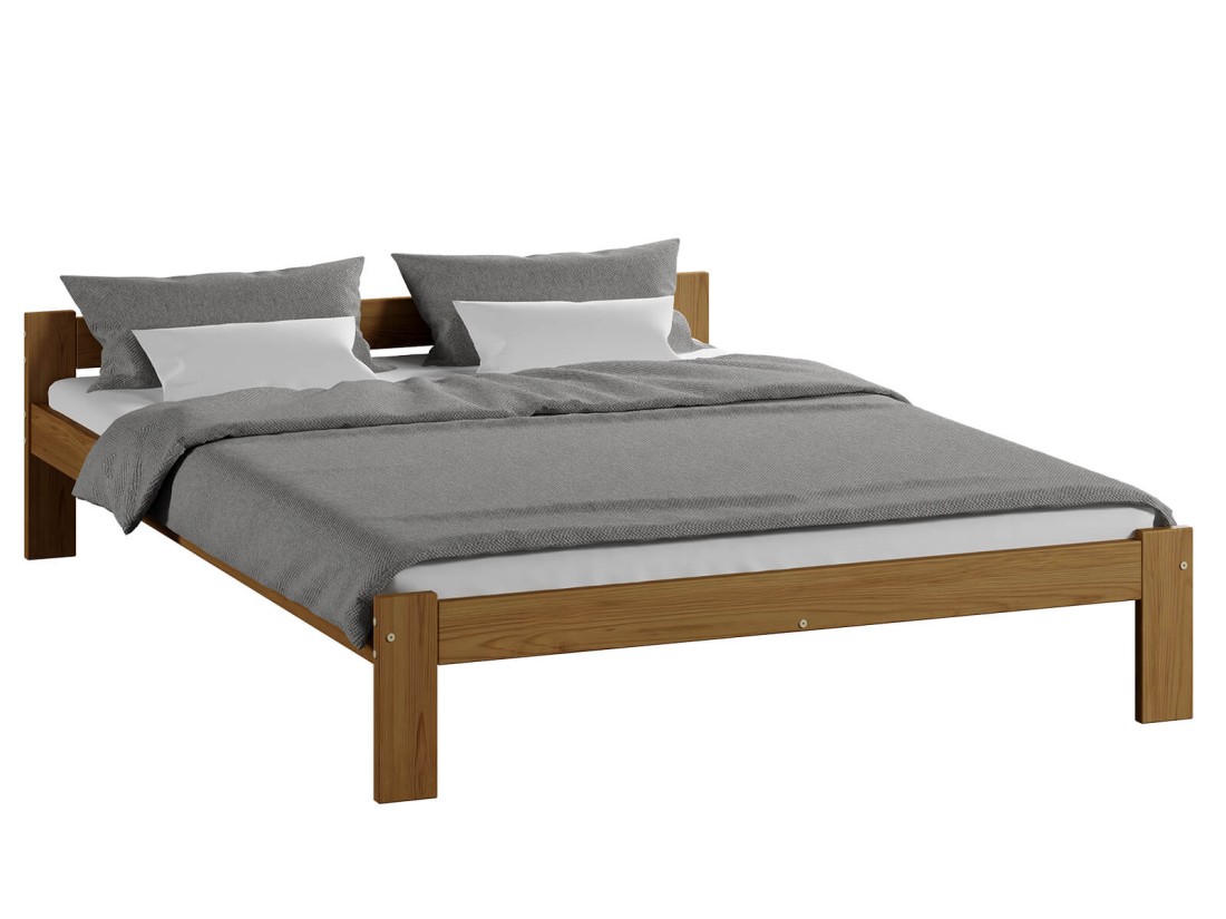 Łóżko drewniane Naba 120x200 eko dąb