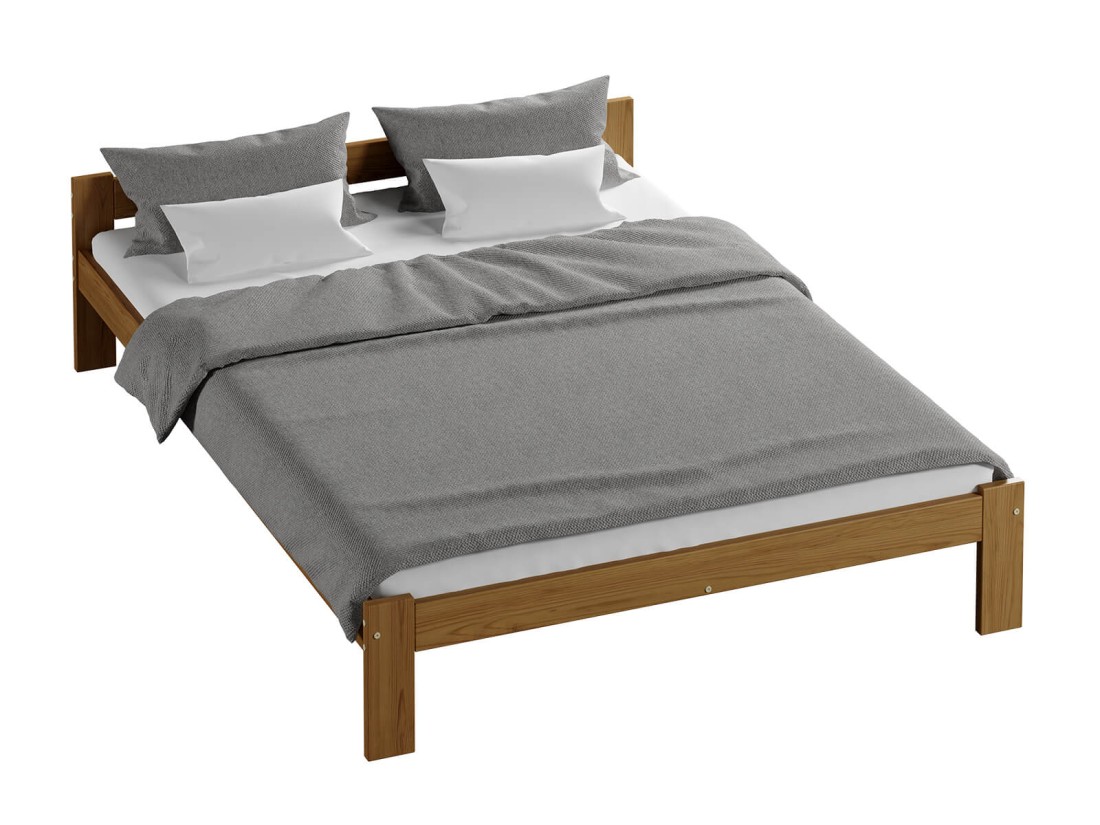 Łóżko drewniane Naba 120x200 eko dąb