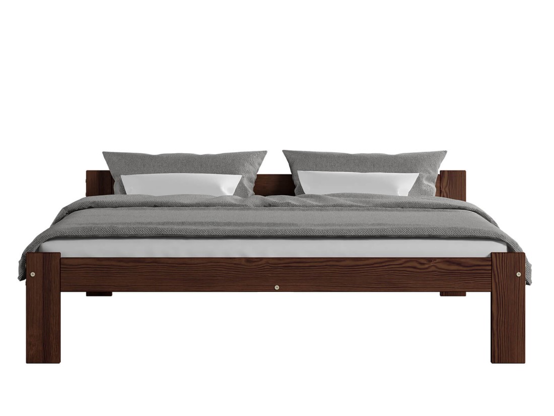 Łóżko drewniane Naba 160x200 eko orzech