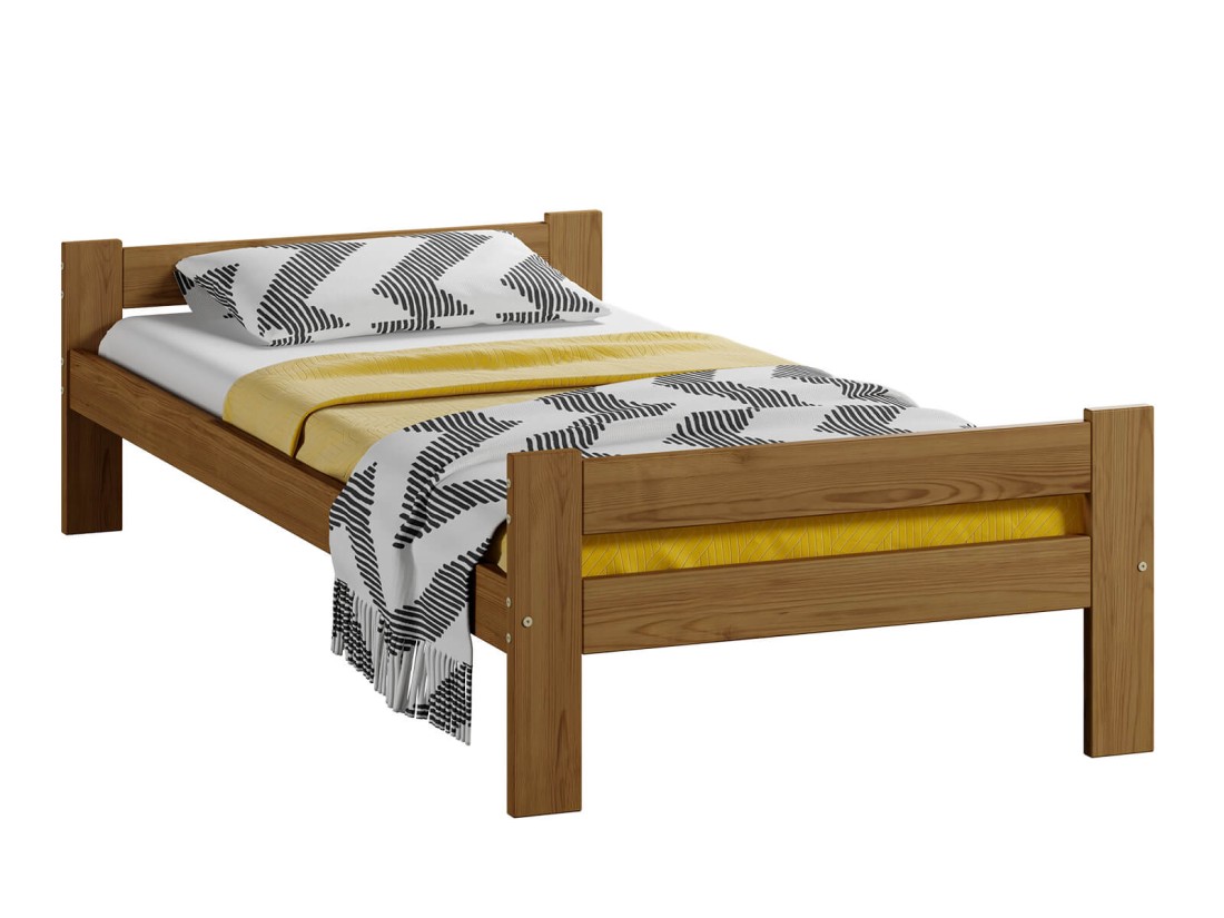 Łóżko drewniane Prima 90x200 eko dąb