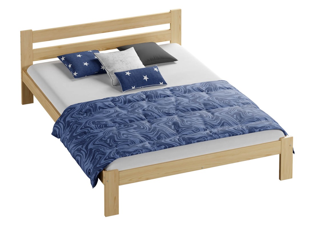 Łóżko drewniane Mato 160x200 EKO z materacem piankowym Megana