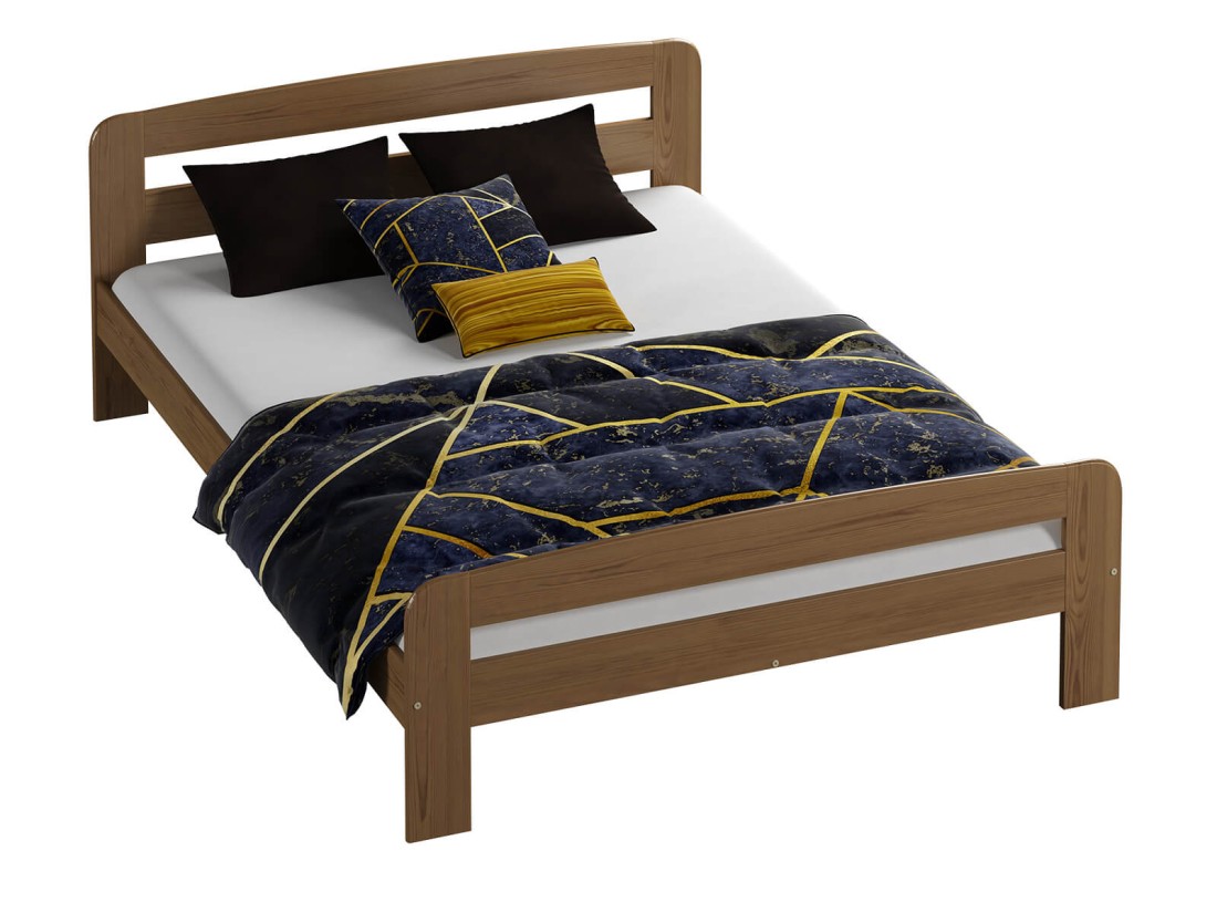 Łóżko sosnowe Klaudia 120x200 dąb