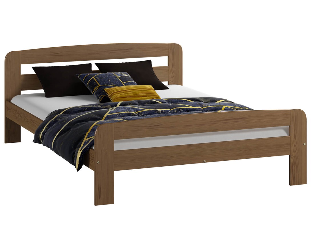 Łóżko sosnowe Klaudia 160x200 dąb