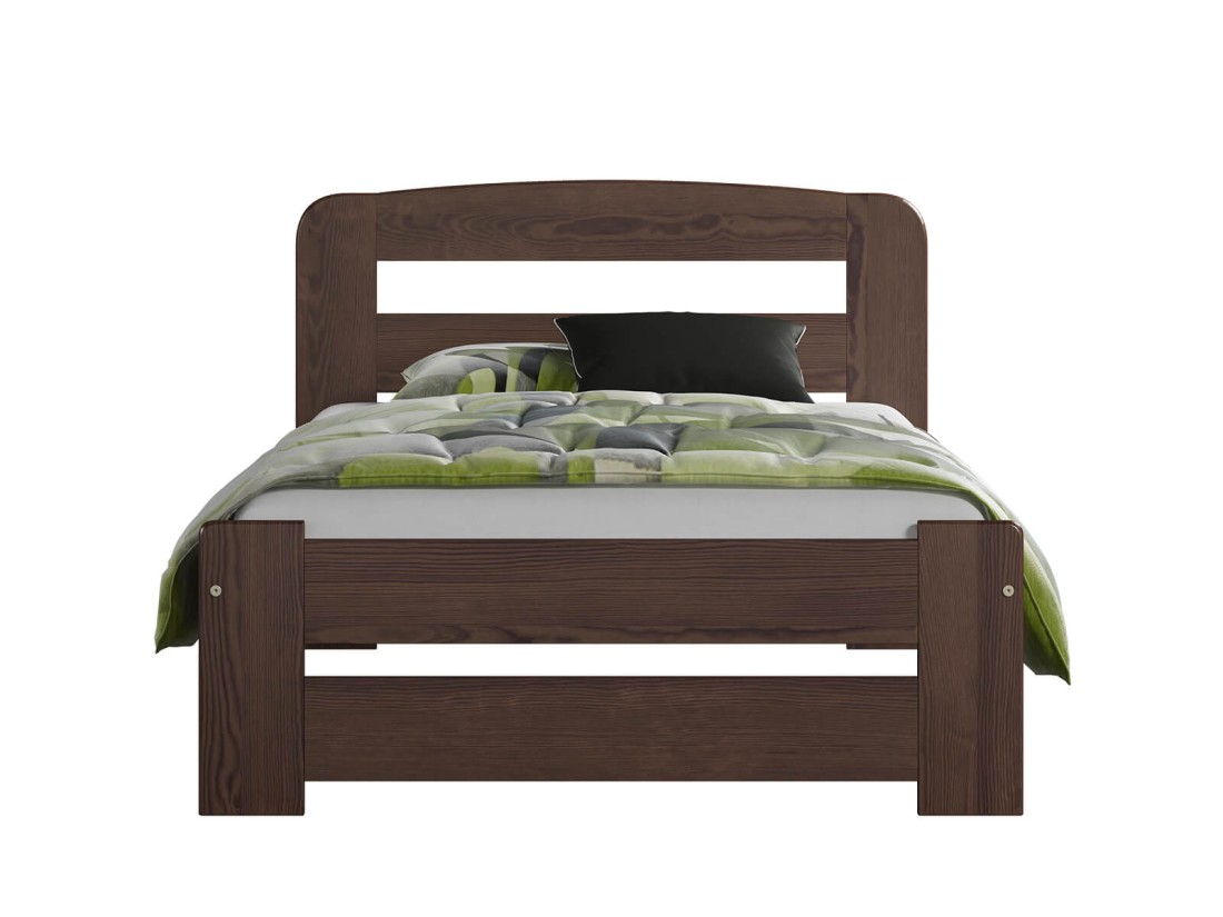 Łóżko sosnowe Lidia 90x200 orzech