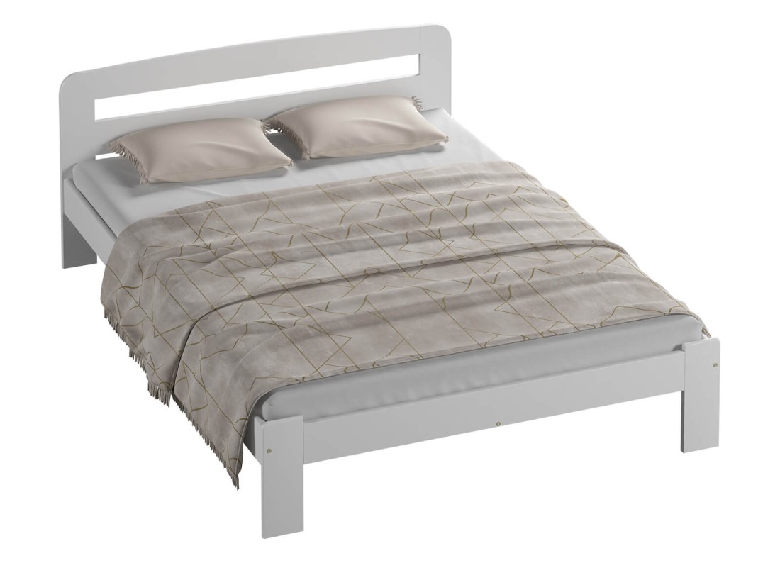 Łóżko drewniane Sara 140x200 białe