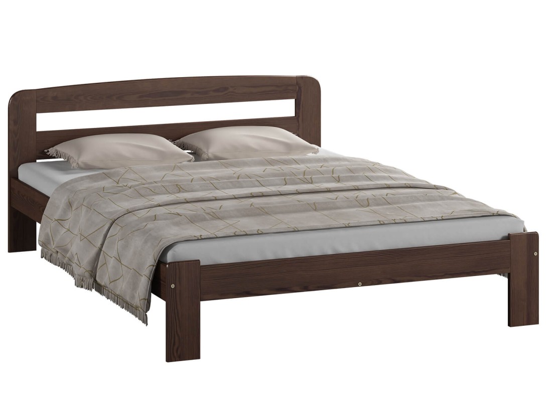 Łóżko drewniane Sara 140x200 orzech