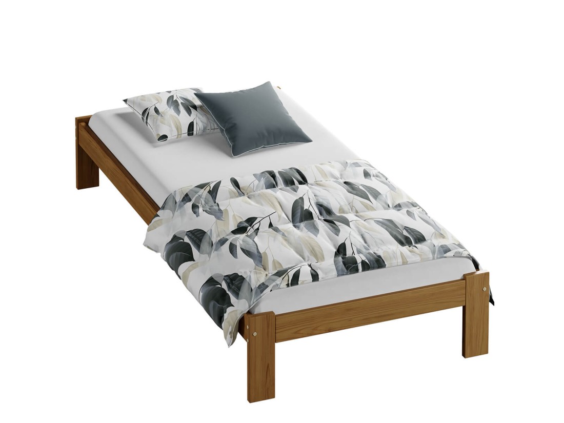 Łóżko drewniane Irys 90x200 eko dąb