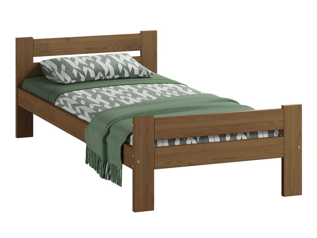 Łóżko drewniane Manta 90x200 eko dąb