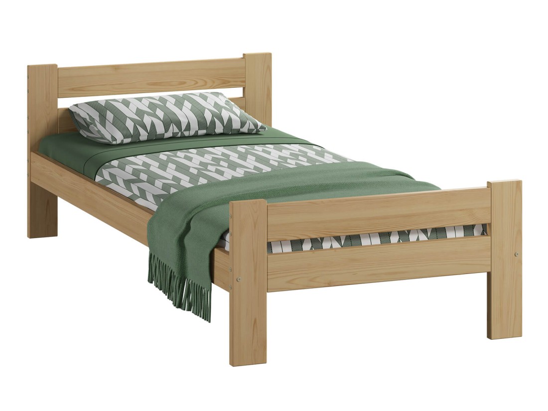 Łóżko drewniane Manta 90x200 eko sosna