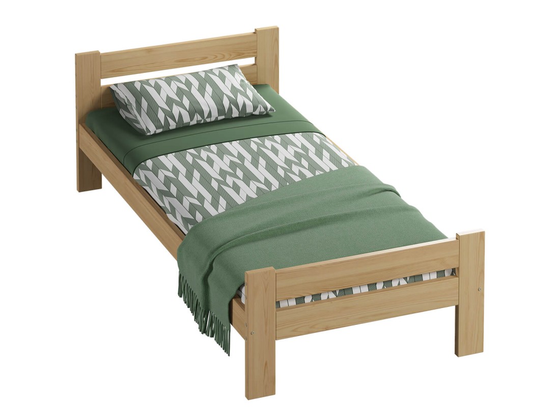 Łóżko drewniane Manta 90x200 eko sosna