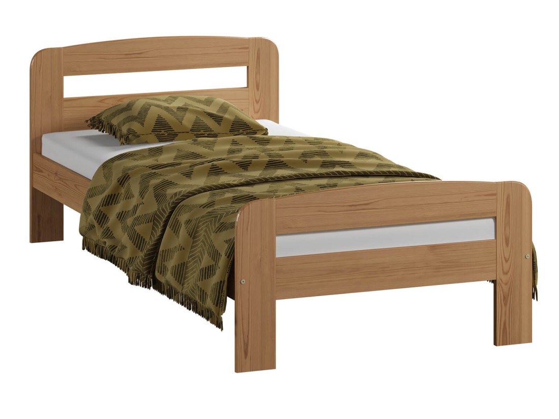 Łóżko sosnowe Klaudia 90x200 olcha