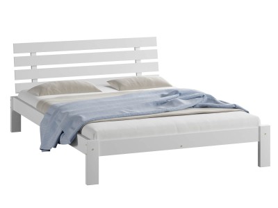 Outlet - Łóżko sosnowe Klara 135x200 BIAŁY 