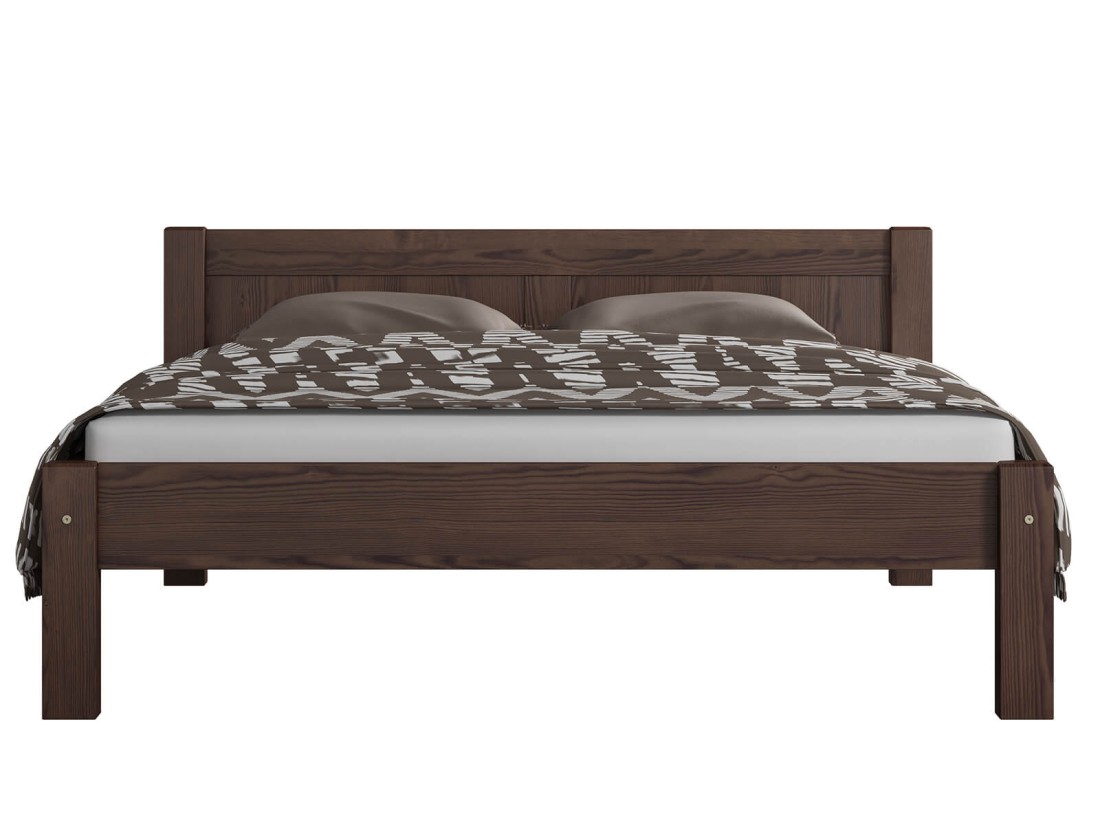 Łóżko sosnowe Wiktoria 160x200 ORZECH