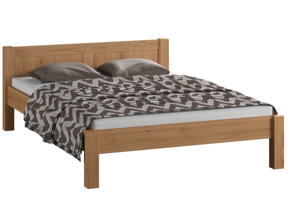 Łóżko sosnowe Wiktoria 140x200 OLCHA