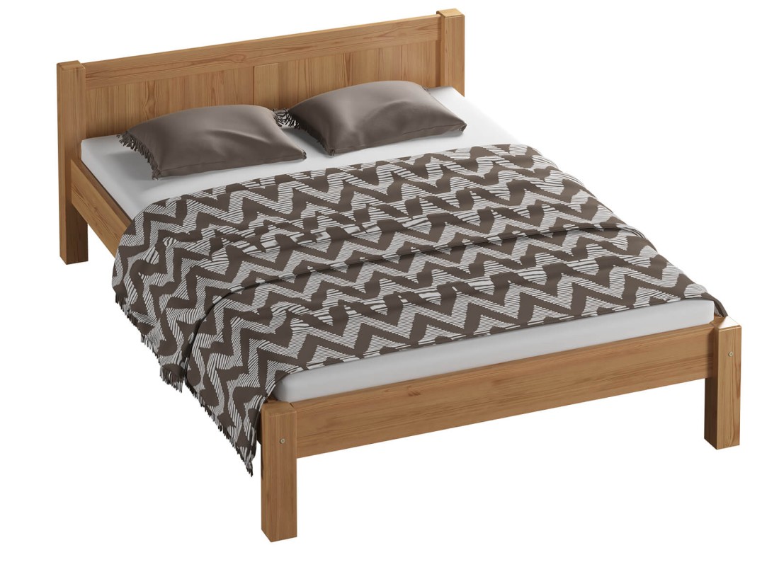 Łóżko sosnowe Wiktoria 140x200 OLCHA