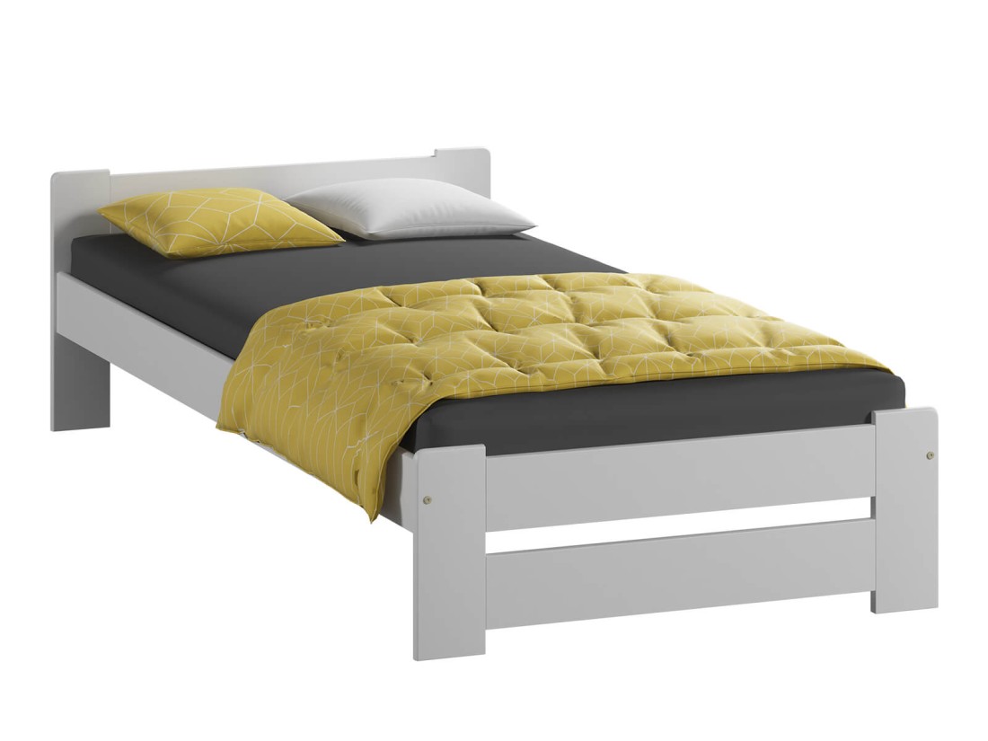 Łóżko drewniane Niwa 90x200 BIAŁE