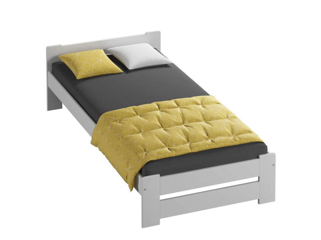 Łóżko drewniane Niwa 90x200 BIAŁE