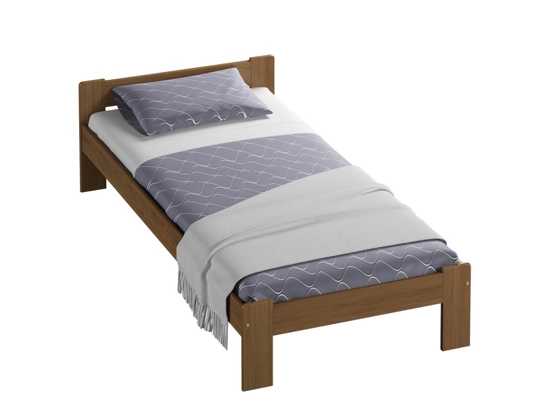 Łóżko sosnowe Celinka 90x200 dąb