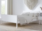 Outlet - Łóżko drewniane Laris 140x200 białe
