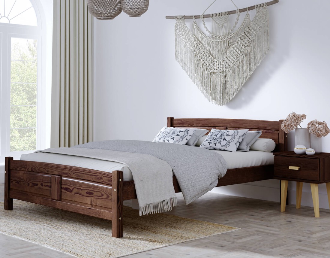 Łóżko drewniane Julia 180x200 ORZECH