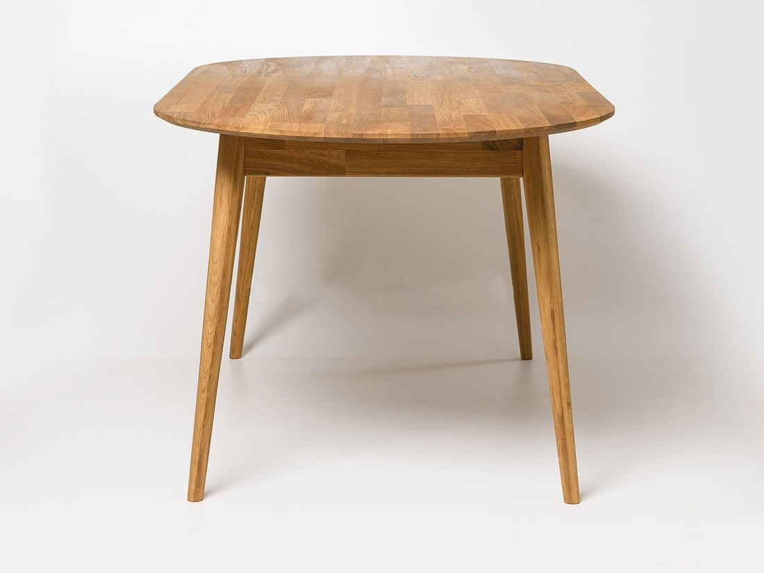 Stół dębowy owalny 170x90 Bergen olej intense