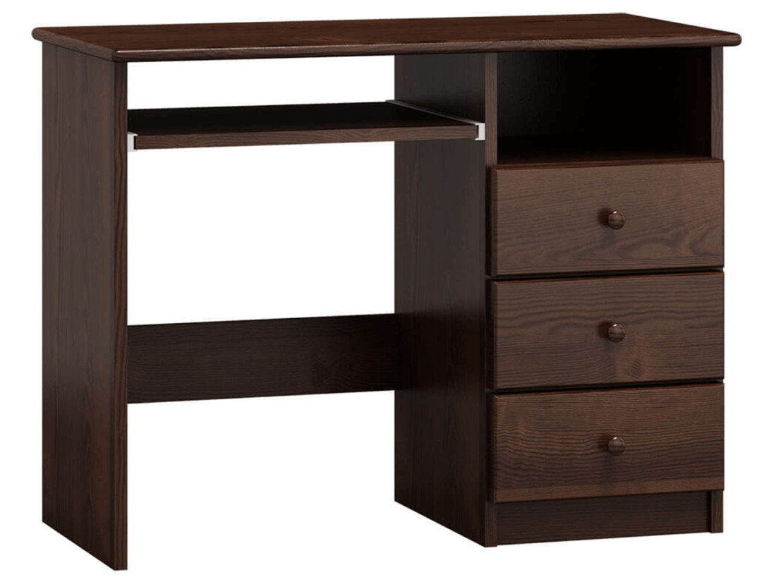 Biurko sosnowe ERNEST głębokość 55cm orzech