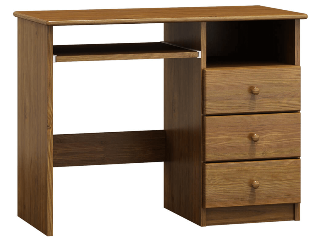 Biurko sosnowe ERNEST głębokość 48cm dąb