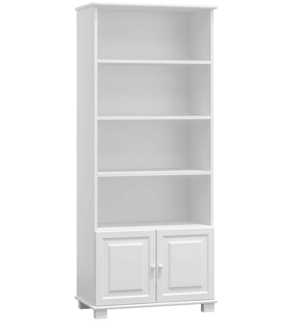 Biblioteczka sosnowa nr3 biała